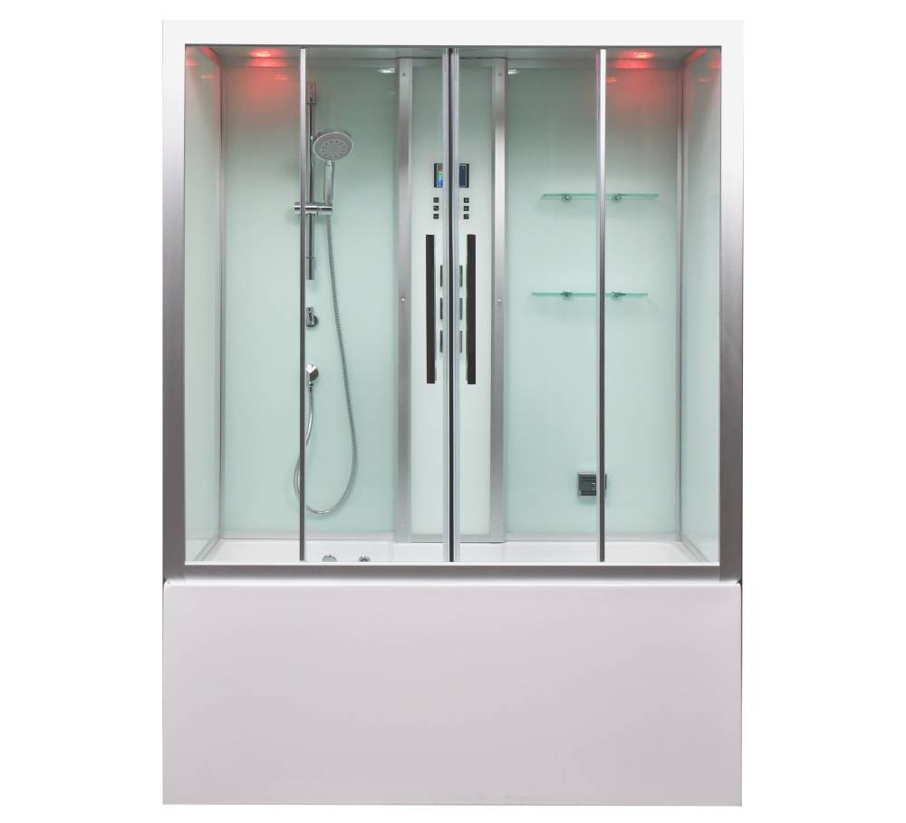 Platinum DA580 Steam Shower Jetted Tub Combo 59" x 32" x 86"