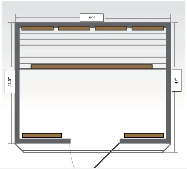 SunRay HL300D 3-Person Grandby Outdoor Infrared Sauna