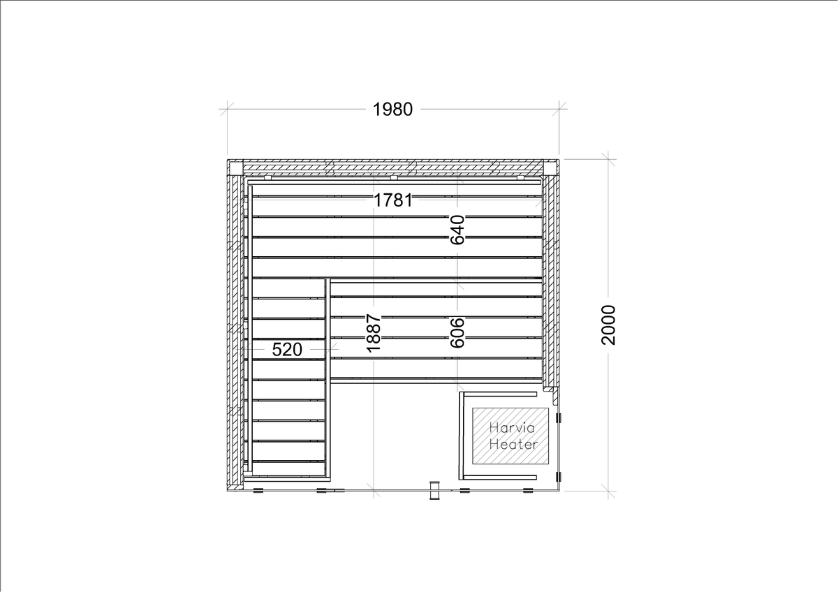 Harvia Block Indoor Cabin Sauna