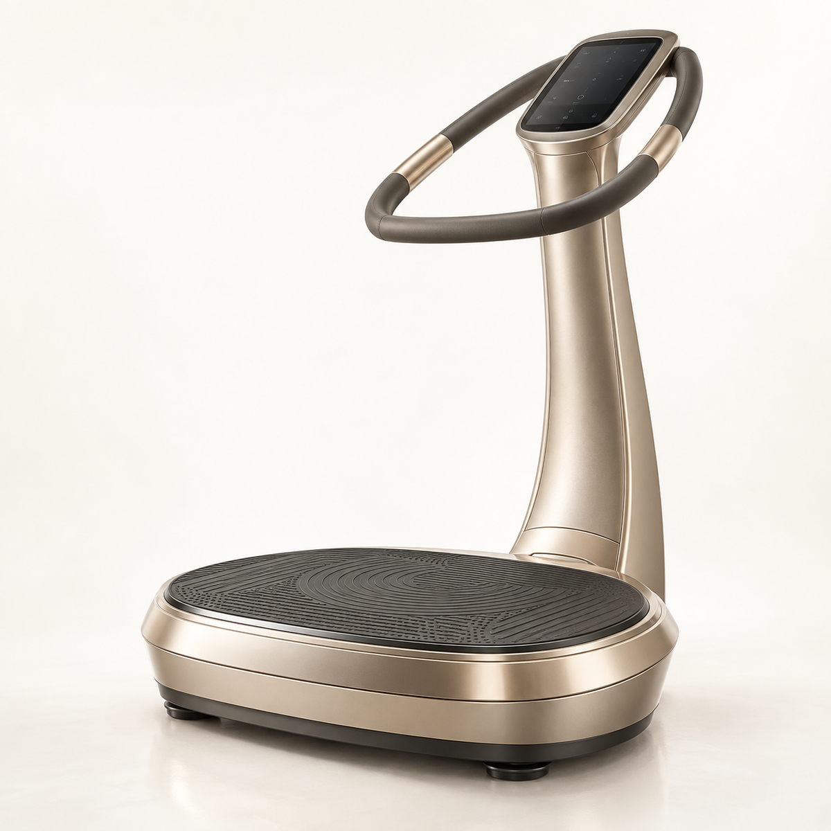  LuxeVibe Platinum luxury full-body vibration platform with premium finish and supportive stability handles