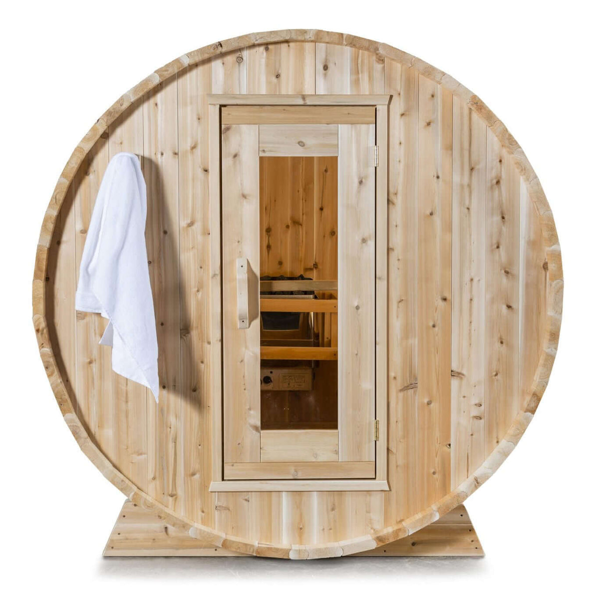 Canadian Timber Harmony Outdoor Barrel Sauna by Dundalk LeisureCraft