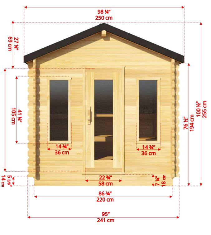 Canadian Timber Georgian Cabin Sauna