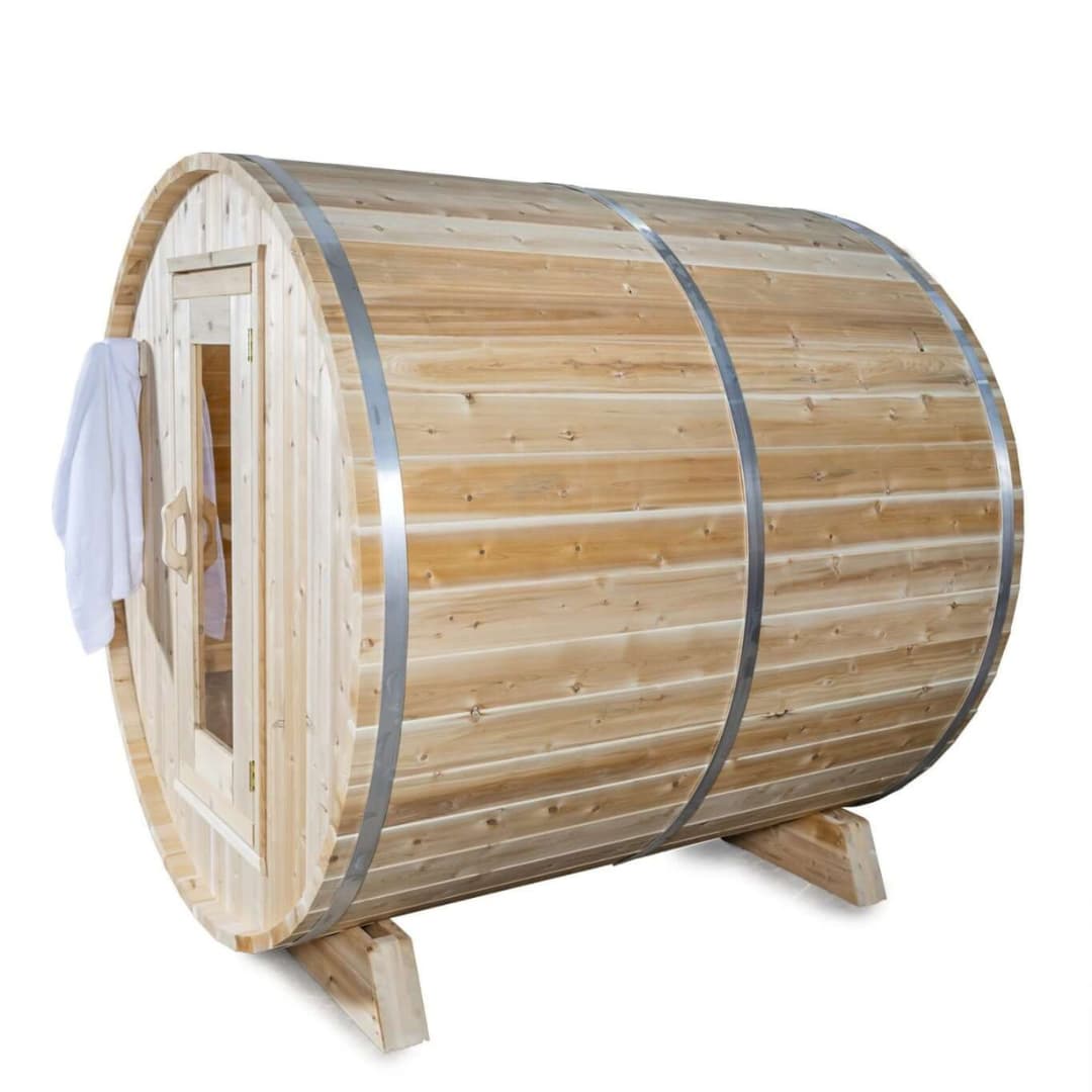 Canadian Timber Harmony Outdoor Barrel Sauna by Dundalk LeisureCraft