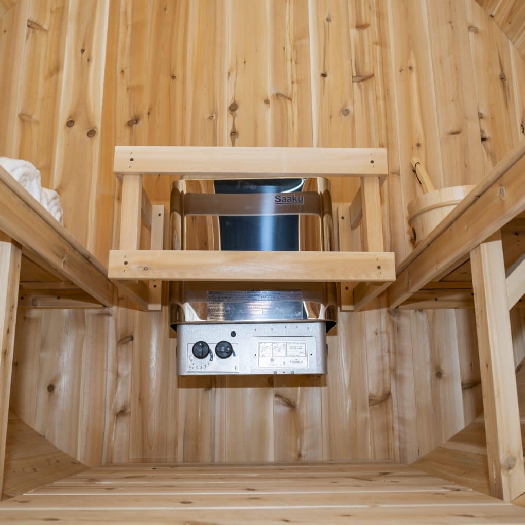 Canadian Timber Harmony Outdoor Barrel Sauna by Dundalk LeisureCraft