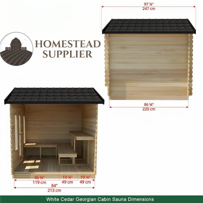 Canadian Timber Georgian Cabin Sauna