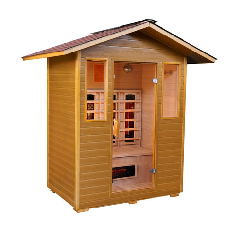 SunRay HL300D 3-Person Grandby Outdoor Infrared Sauna