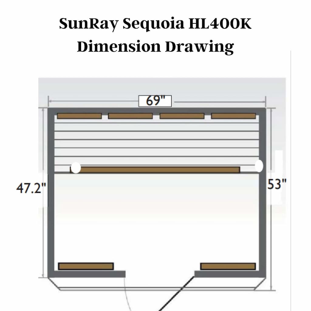 SunRay HL400K Sequoia 4-Person Indoor Infrared Sauna